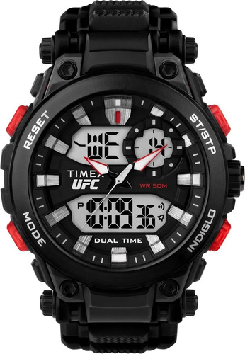 Reloj Timex Tw5m52800 Ufc Impact 50mm Black Watchcenter