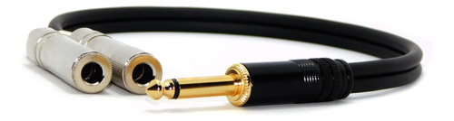Cable  Audio Plug 6,5 Mono A 2  6,5 Hembra Mono 15 Cm 