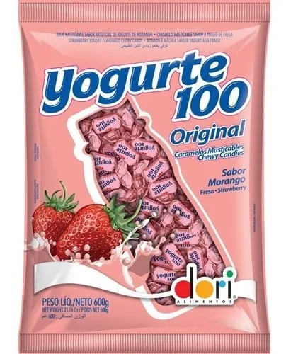 Bala Mastigavel Yogurte 100 600gr Dori Iogurte Natural