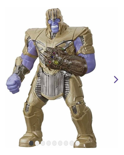 Boneco Thanos Marvel Com Manopla Eletrônica Hasbro -  E7406