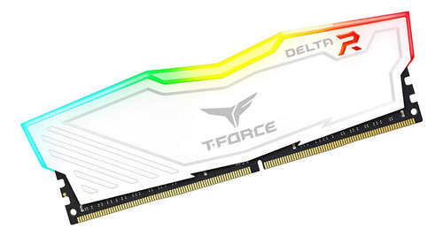 Memoria Ram Team Group Delta Rgb Ddr4, 3600mhz 8gb Blanco