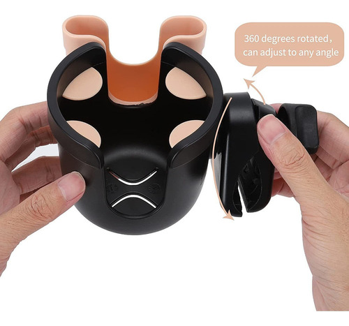 Portavasos Para Cochecito Con Soporte Para Teléfono 2 En 1