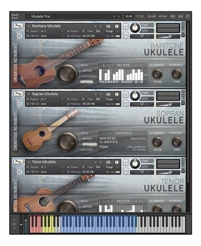 Cinematique Instruments Ukulele Trio - Samples Kontakt