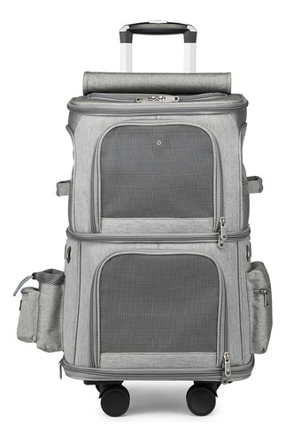 Carrito Plegable Para Gatos Con Doble Compartimento Para Mas