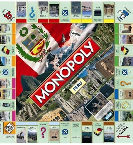 Imagen 3 de 3 de Monopolio Monopoly Perú Hasbro Gaming (original)