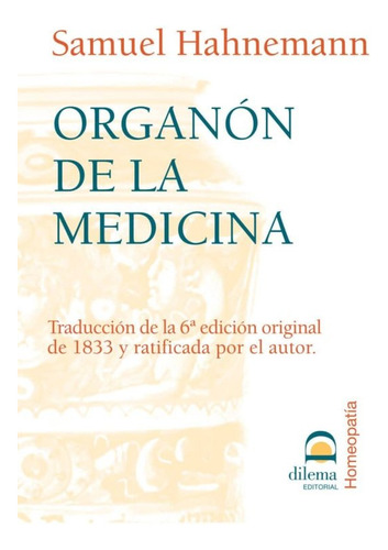 Organon De La Medicina - Samuel Hahnemann