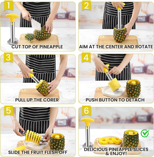Descorazonador Y Cortador De Piña Cortador De Fruta Piña