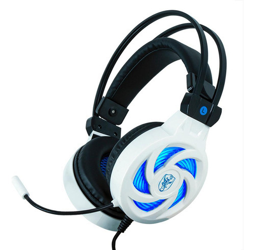 Headset Gamer Fone Microfone P2 Led Usb Pc/ps4 - Branco