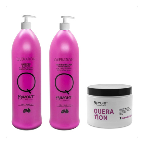 Primont Kit Grande Queration Shampoo + Acond + Tratamiento