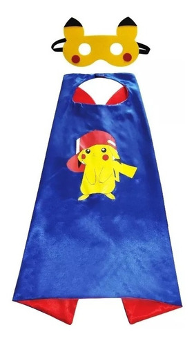Capa Disfraz De Niños Pikachu De Pokémon 3-7 Años Nueva
