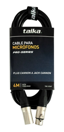 Cable Taika Microfono Cannon A Cannon 4 M Tkc-cc4f