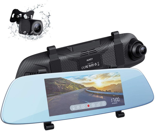 Mirror Dash Cam Con Pantalla Táctil Lcd