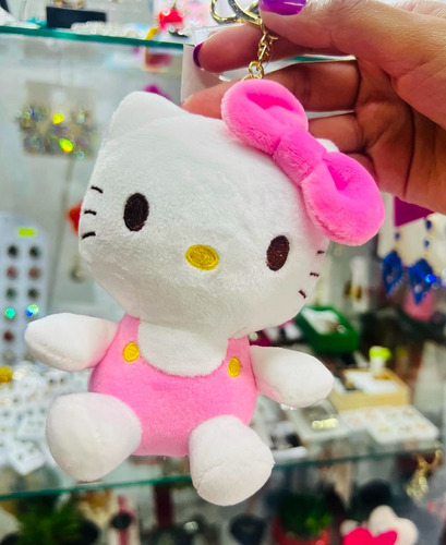 Peluche Llavero De Hello Kitty (3 Piezas) Hello Kitty Rosa Claro