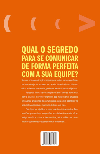 Como se apresentar bem e alcançar o sucesso, de Carnegie, Dale. Editorial Editora Best Seller Ltda, capa mole em português, 2015