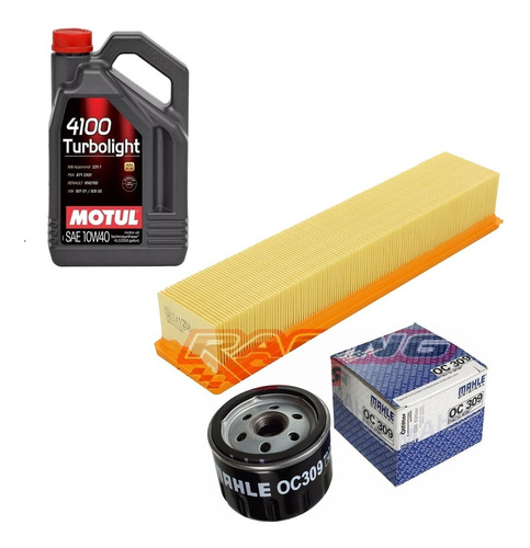 Kit 2 Filtros Kangoo Clio Ii  Dci 1.5 Motul 4100 10w40 4lts