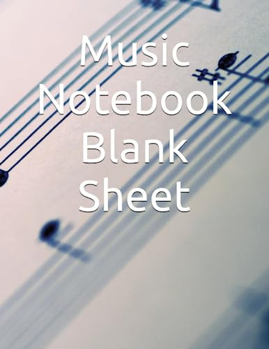 Music Notebook Blank Sheet Gabriel Lopez