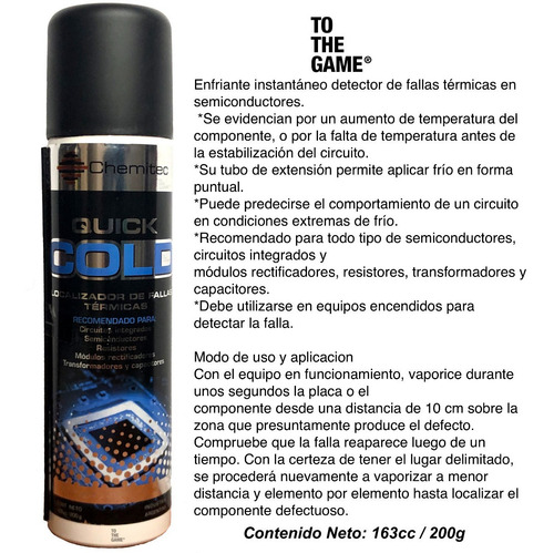 Imagen 2 de 4 de Localizador De Fallas 200 Gramos Enfriante Detector Falla