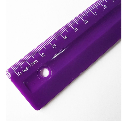 Régua Escolar 30cm Roxa - Dello