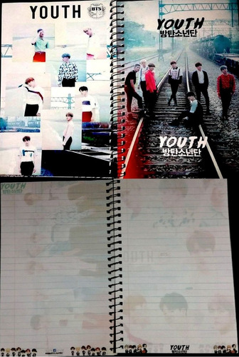 Libreta Bts Youth Kpop Coreano Cuaderno