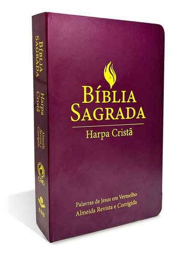 Bíblia Grande Harpa Cristã Popular Letra Grande Vinho, De Almeida, João Ferreira De. Editora Cpad, Capa Dura Em Português