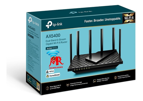 Router Archer Ax73 Gigabit Wi-fi 6 De Doble Banda Ax5400 