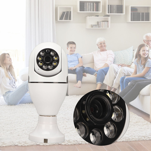 Câmera De Segurança Light Socket 1080p Wireless 2.4ghz Wifi