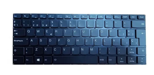 Teclado Lenovo Yoga 510-14ast 510-14ikb 510-14isk Negro Español Latinoamérica