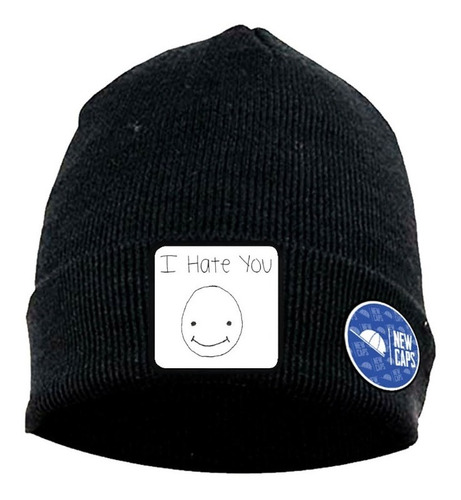 Gorro Lana I Hate You Smile Te Odio Aesthetic #a59