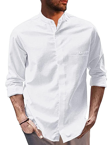 Camisa De Algodón Regular Fit Casual For Hombre