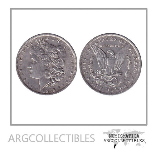 Usa Moneda 1 Dolar Morgan 1885 O Plata 900 Km-110 Xf+ (Usado)