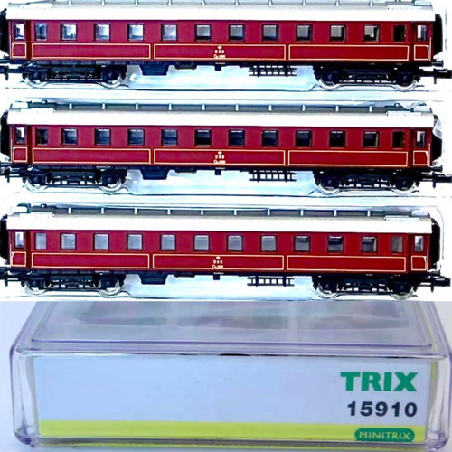 Set De 3 Vagones Trix Escala N 15910