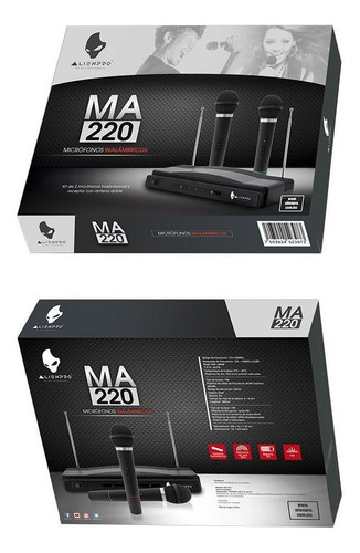 Imagen 4 de 5 de Micrófono Inalámbrico Alienpro Ma-220 2 Pack - S002