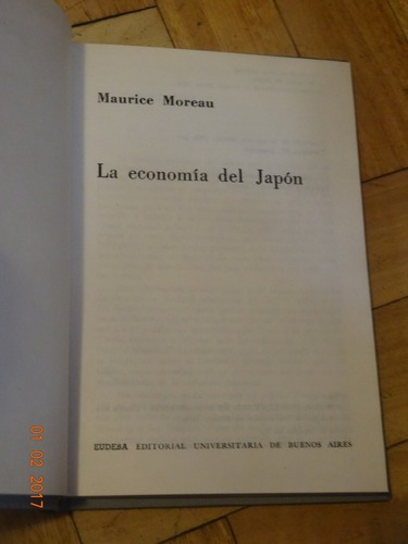 La Economía Del Japón. Maurice Moreau. Eudeba. Tapa D&-.