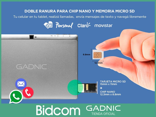 Tablet Gamer Gadnic Celular 3g 10 4k Android Gamer 2gb 32gb