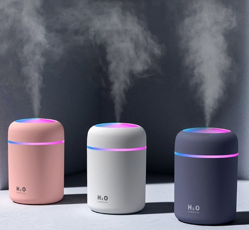 Imagen 5 de 10 de Humidificador Atomizador Difusor De Aroma Luz Led Azul Usb