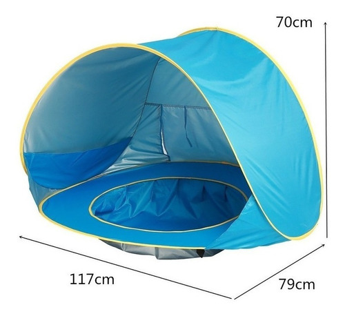 Carpa De Playa Para Juguetes De Bebé Con Piscina 2022 U