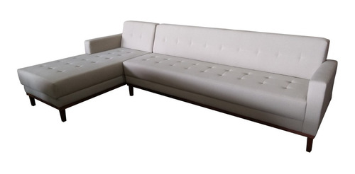 Sofá Para Convidado Chaise Gianni Base Madeira 270cm