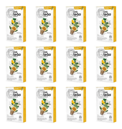 Leão Senses Maracujá/laranja/geng Chá Cáps C/10 (kit C/12)