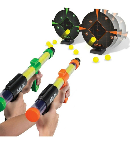 Kit 2 Pistolas + Target Juguete Ball Blaster Shooter Niño