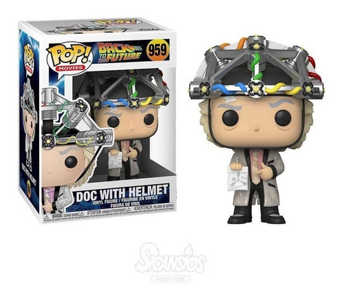 Funko Pop Doc Brown With Helmet 959 Volver Al Futuro Mcfly