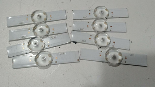 Lote X 8 Leds Philips 55pud6654/77 3 Volts