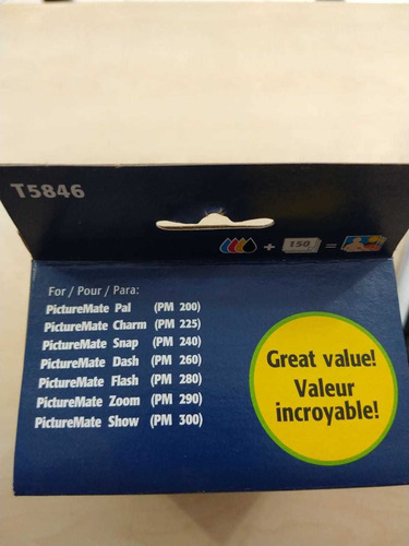 Papel Epson Glossy (brilhante) 150 Folhas T5846 Com Cartucho