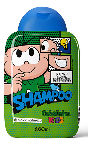 Shampoo 3 Em 1 Cebolinha 260ml.