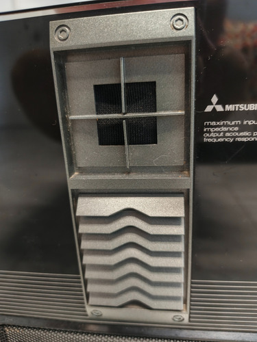 Hermosos Bafles Mitsubishi Vintage Años 90 Impecables Negro Espejo (Usado)