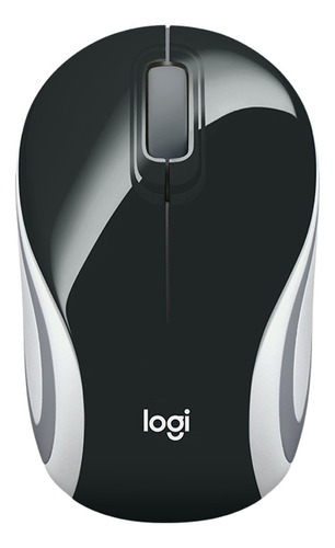 Mouse mini inalámbrico Logitech  Color Collection M187 negro