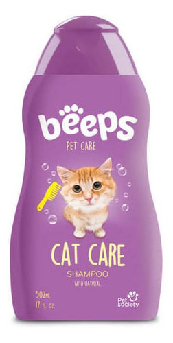 Shampoo Para Gato Beeps Cat Care Shampoo X 502 Ml/17oz Beeps