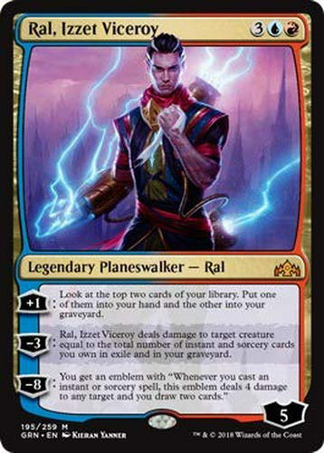 Carta Mtg: Ral, Viceroy Izzet