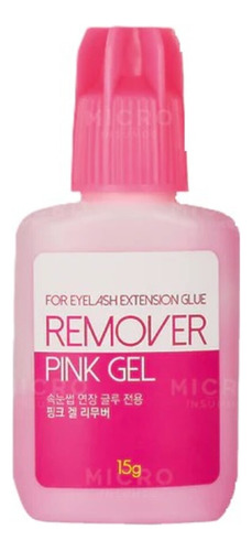 Removedor Pink Gel Extensiones De Pestañas