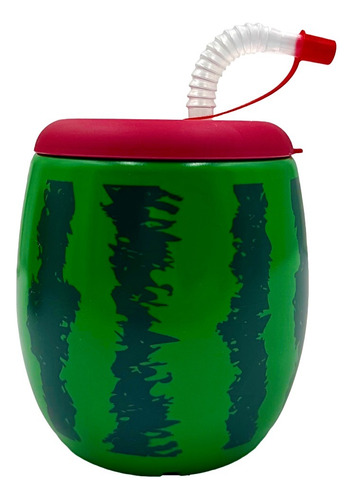 6 Cilindro Botella Vaso De Agua Sandía 900 Ml