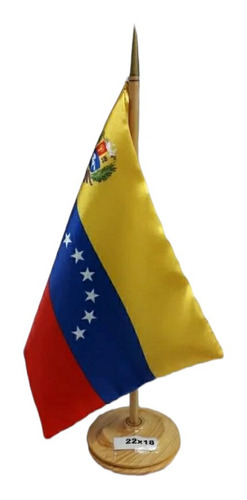 Bandera De Venezuela Para Escritorio 22x18 Mayor Y  Detal